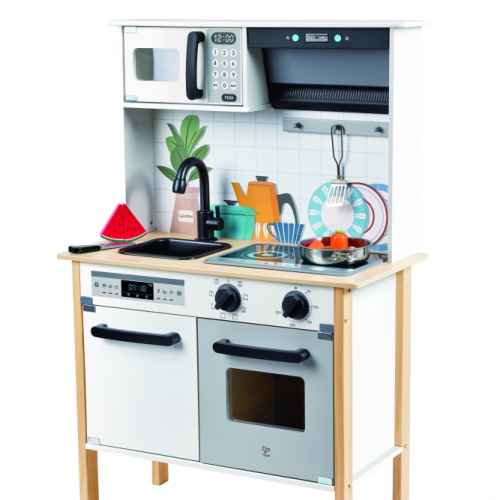 Детски игрален комплект Hape, модерна малка кухня, 12 части