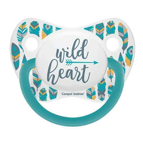 Силиконова анатомична залъгалка Canpol Wild Nature 18м+, тюркоаз-VHDLx.jpg