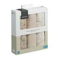 Комплект 3 бр. муселинови пелени Kikka Boo, 100х100 см Secret Garden Beige-VLqcV.jpeg