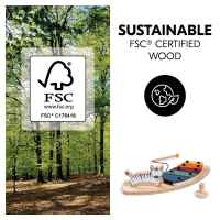 Дървена играчка с табла за игра за столче за хранене Alpha+/Beta+ Hauck, Зебра, Play Music-VaMxk.jpeg