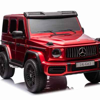 Акумулаторен джип Mercedes G63 4x4, двуместен червен металик