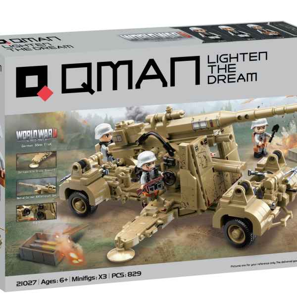 Конструктор Qman, Германско оръдие 88mm FlaK, 829 части-W1OEs.jpeg