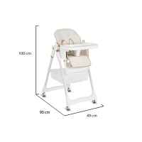 Столче за хранене с подарък Moni Lindo, бяло-WCpya.jpeg