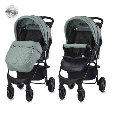 Лятна бебешка количка Lorelli Olivia с покривало, Green bay