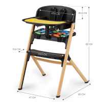 Столче за хранене KinderKraft LIVY+ шезлонг CALMEE, Happy Shapes-WQ2L8.jpeg