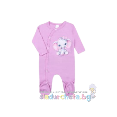 Бебешки гащеризон Светли, Слонче в лилаво