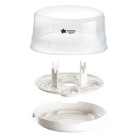 Парен стерилизатор за микровълнова фурна Tommee Tippee Micro Steri, с включена ортодонтична залъгалка 0-6 м-WWngM.png