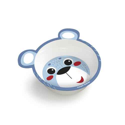 Меламинова купа с ушички Canpol Transparent 4м+ 490мл, синя