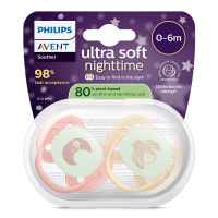 2 бр. залъгалки Philips Avent Ultra Soft NightTime 0-6м, луна/сова-WlSZE.jpeg