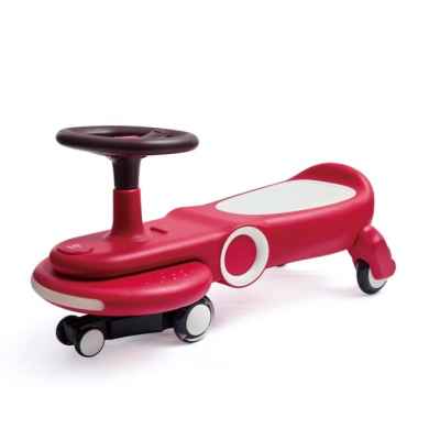 Балансираща количка с LED светлини Hape, Червена