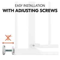 Предпазна преграда за бебе Hauck Clear Step Autoclose 2 + удължител 21 см, White-WmFkk.jpeg
