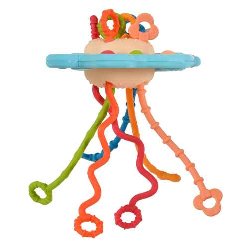 Бебешка сензорна играчка Moni Toys Elephant, blue