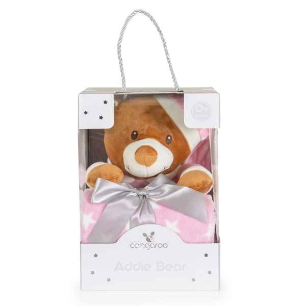 Одеяло Cangaroo 90/75 см с играчка Addie Bear, розов-X5Dsh.jpeg