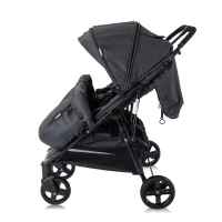 Количка за близнаци Lorelli DUO + чанта, Black-XAVfE.jpeg