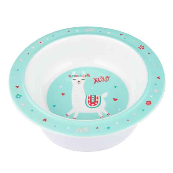 Меламинова купа с вакуумен ринг Canpol, Exotic animals, тюркоаз-XQJxR.jpg