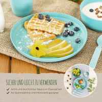 Комплект от 2 броя чинийки Reer Growing, Синя/Сива-XRmdB.jpg