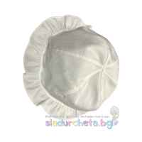 Бебешка шапка Сали, бяла-XWgei.jpeg