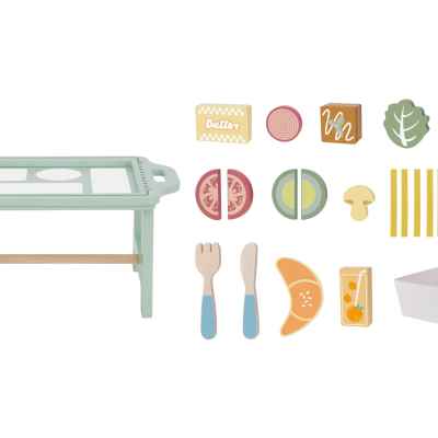 Дървен поднос с храна Tooky Toy