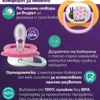 2 бр. залъгалки Philips Avent Ultra Air Happy 6-18м, розови с цвете и калинка-XdmJ5.jpeg