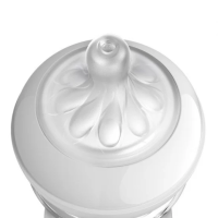 Шише за хранене AVENT Natural Response с клапа AirFree, 260 мл, с биберон без протичане, 1м+, Слончета-XgMB2.png