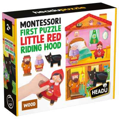 Образователен пъзел Headu, Montessori, Моят първи пъзел, Червената шапчица
