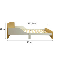 Детско легло Ginger, със защита и подматрачна рамка 70/140 см-XuEvm.png