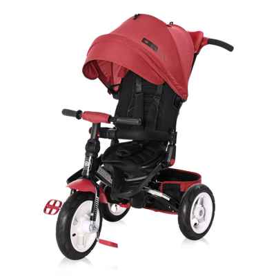 Триколка Lorelli JAGUAR с въздушни гуми, Red&Black luxe