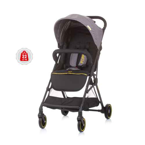 Лятна бебешка количка Chipolino Попи, графит
