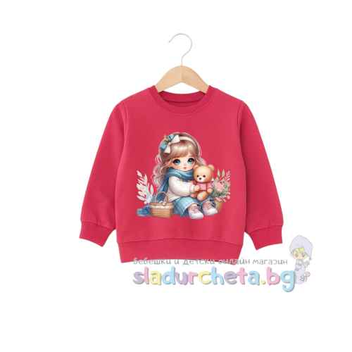 Детска блуза Sevtex, червена