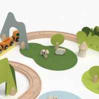 Дървен комплект Влакче с релси в гората Classic World, 100 части-YRTCK.jpeg