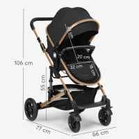 Комбинирана бебешка количка 3в1 Kikka Boo Amaia, Dark Grey 2024-Yfxfj.jpeg