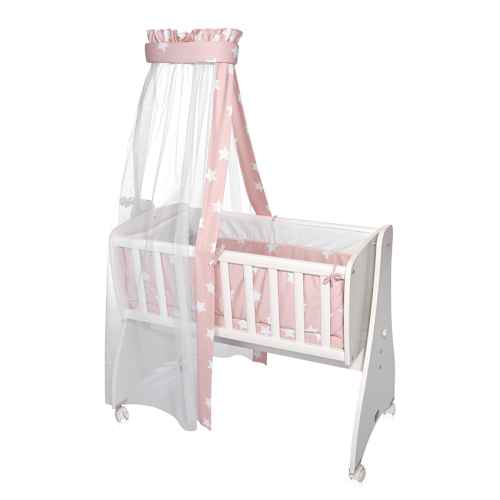 Сет за люлка Lorelli FIRST DREAMS, PALE BLUSH звезди