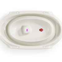 Сгъваема бебешка вана OK Baby Онда, бяла-YryRF.jpeg