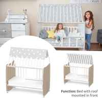 Бебешко легло Lorelli Stars 60x120 см, Бяло+Stone grey-Z05aJ.jpeg