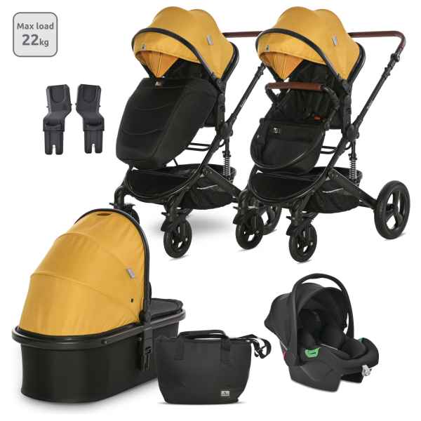 Комбинирана бебешка количка 3в1 Lorelli Boston, Lemon Curry + адаптори РАЗПРОДАЖБА-Z3UOG.jpeg