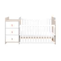 Бебешка дървена кошара със скрин Kikka Boo Ilana, Beige-Z4hv3.jpeg