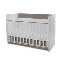 Бебешко легло Lorelli Matrix New 60/120, Бяло/Кафе - 2BOX-Z4oQ1.jpeg