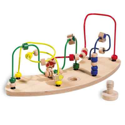 Дървена играчка лабиринт за столче за хранене Hauck Alpha+/Beta+, Морски животни, Play Moving