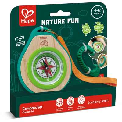 Компас Hape, дървен