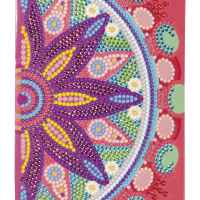 Средна тетрадка за декориране с диаманти Totum, Цветя-ZLo5Z.jpeg