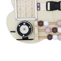 Дървен Бизи Борд Мече Ginger, Монтесори дъска за фина моторика, Натурално дърво и кафяво-ZNaPw.jpeg