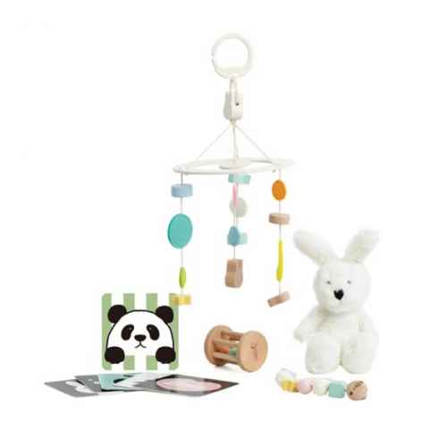 Кутия с дървени играчки за бебета Classic World