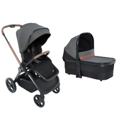 Бебешка комбинирана количка 2в1 Chicco Mysa, Black Satin РАЗПРОДАЖБА