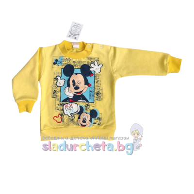 Бебешка блуза Светли, жълта