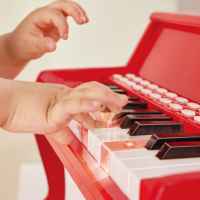 Дървено светлинно пиано и стол Hape, Червено-ZfSle.jpeg