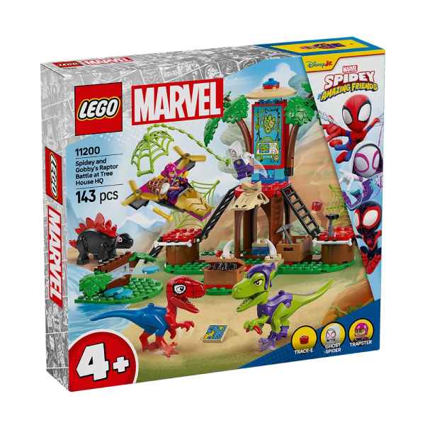 Конструктор Lego Marvel Spidey, Битката с раптори на Спайди и Гоби в щаба в дървесната къща-ZlxwU.jpeg