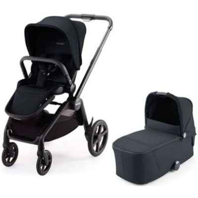 Комбинирана бебешка количка 2 в 1 Recaro Duo Sadena, Night Black РАЗПРОДАЖБА