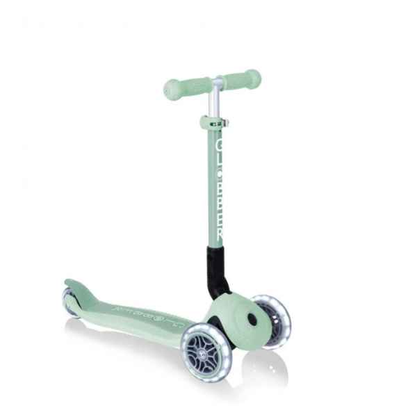 Сгъваема еко тротинетка Globber Junior Foldable Lights Ecologic, Пистачио-ZnBuL.jpeg