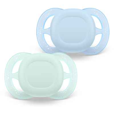 2 бр. залъгалки Philips Avent Ultra Start 0-2м, пастелни момче