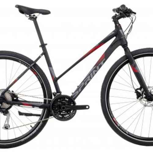 Велосипед Sprint Sintero Lady Rigit 28, черен мат/ червен